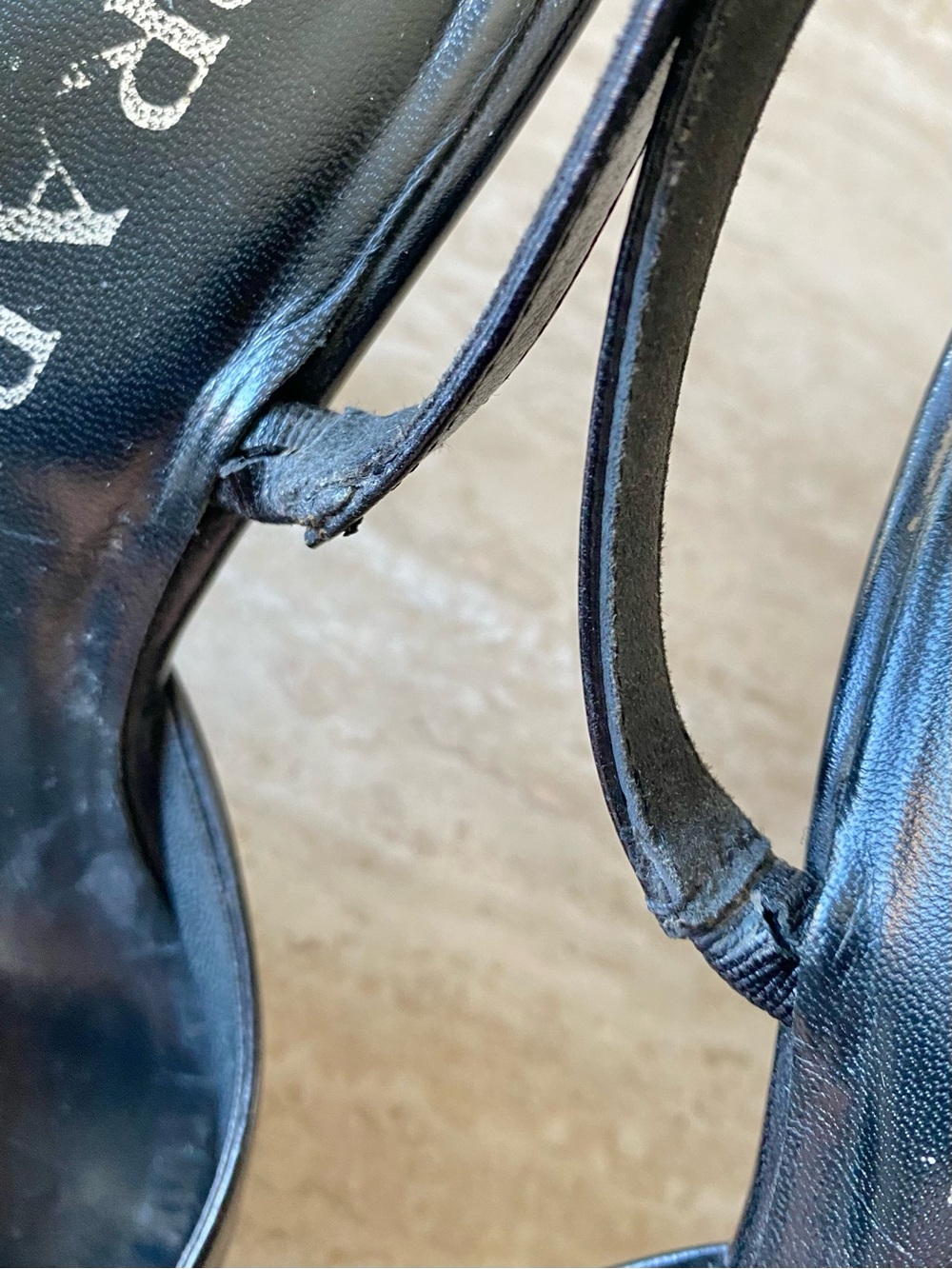 Vintage Prada Bow Slingback Sandal Heels - Picture 6 of 9